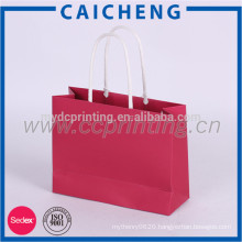 Customized high quality paper jewelry bag for wedding gift